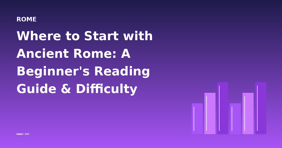 Where to Start with Ancient Rome: A Beginner's Reading Guide & Difficulty Progression
