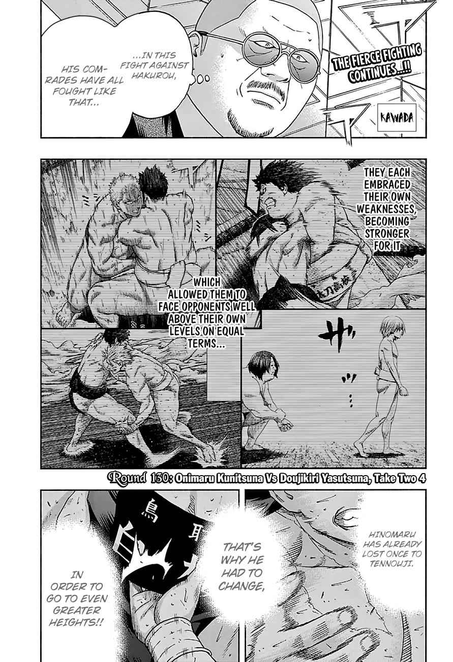 Hinomaru Sumo Chapter 130 Page 2