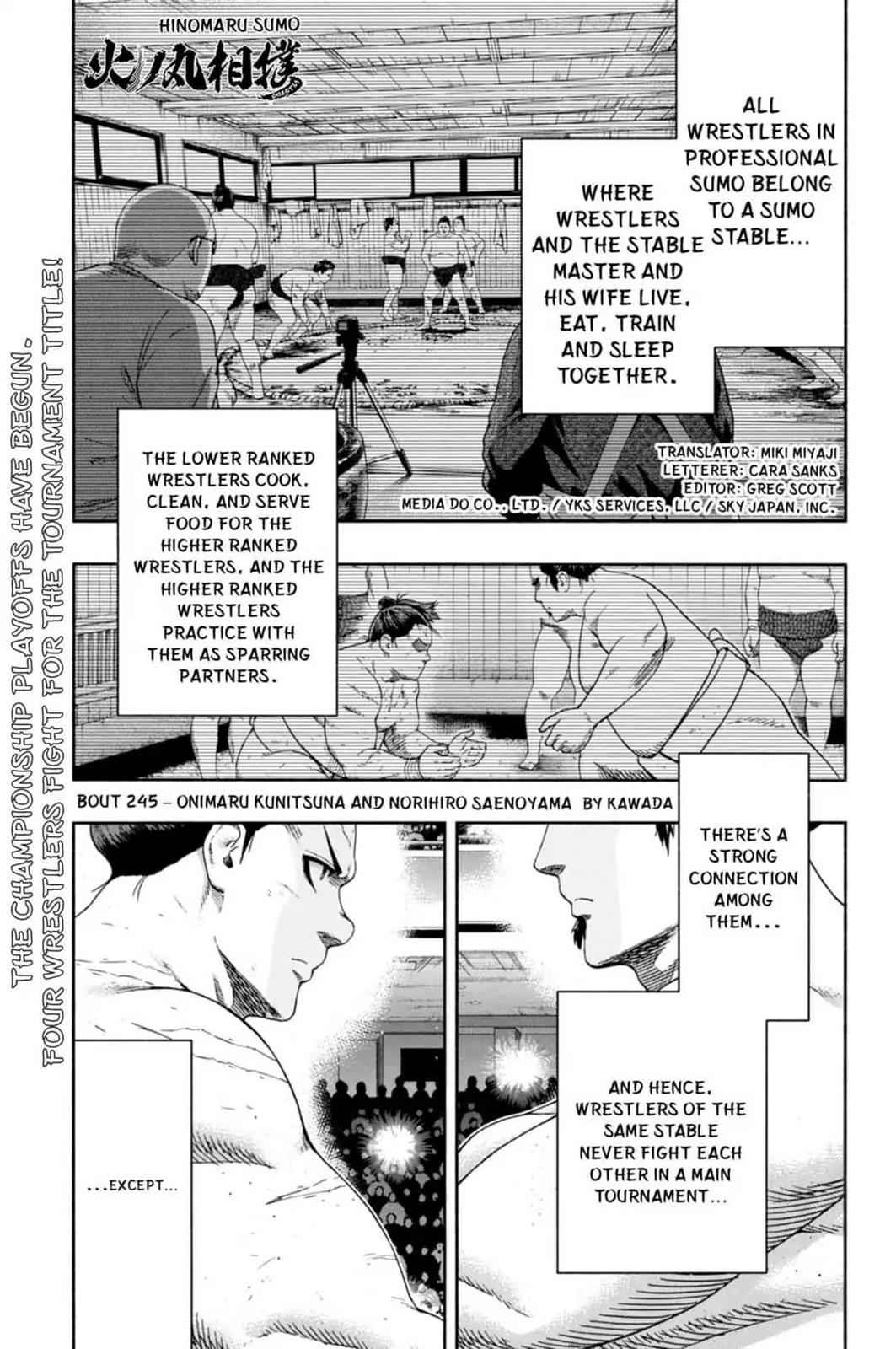 Hinomaru Sumo Chapter 245 Page 1