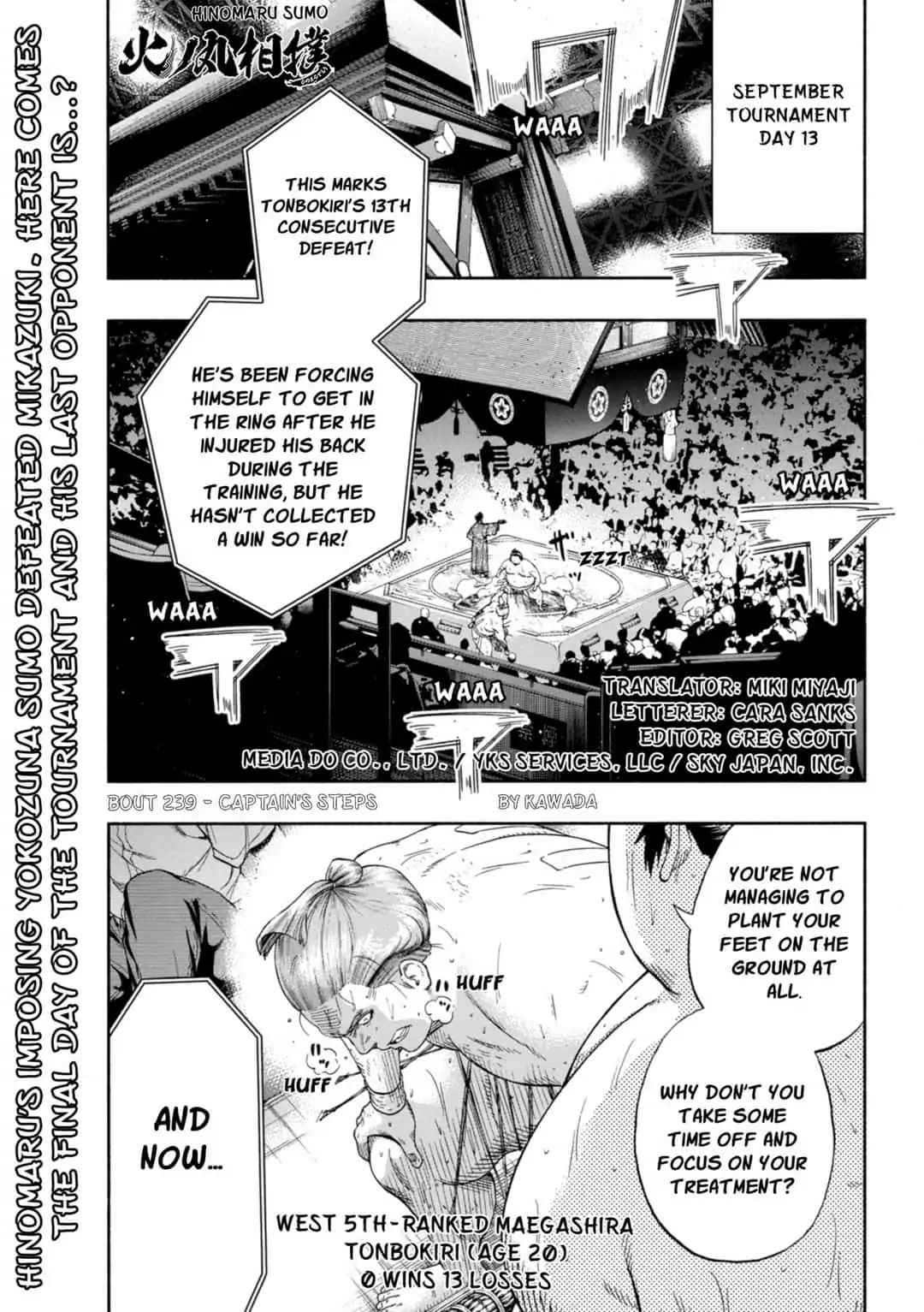 Hinomaru Sumo Chapter 239 Page 1