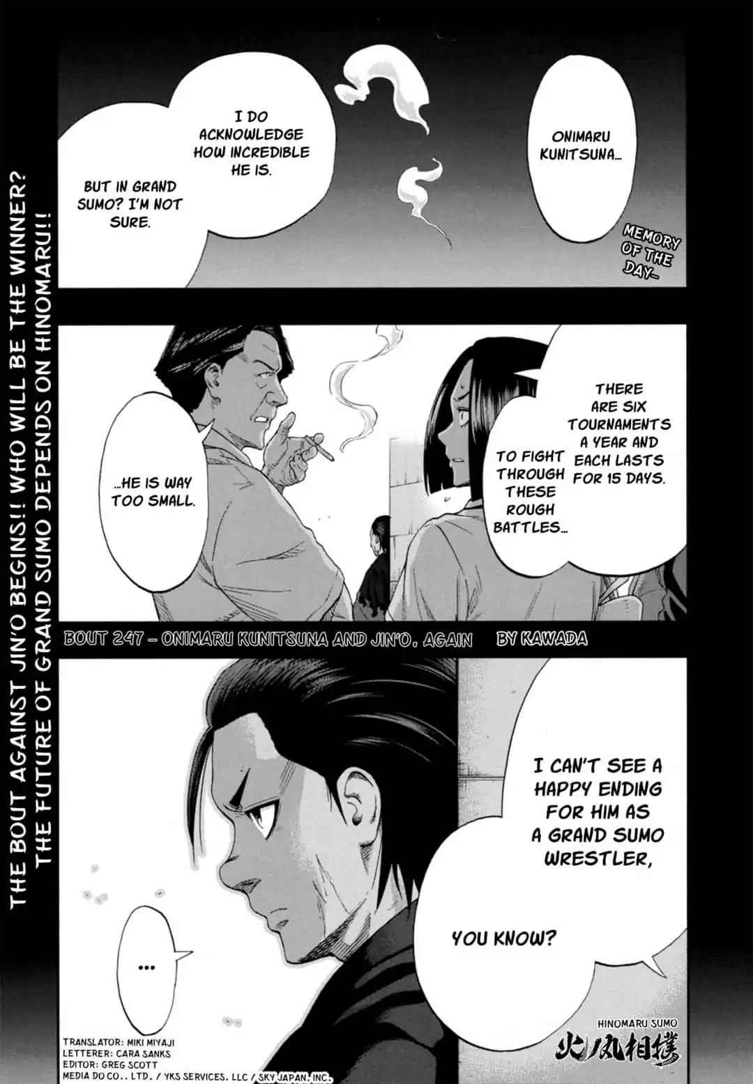 Hinomaru Sumo Chapter 247 Page 1