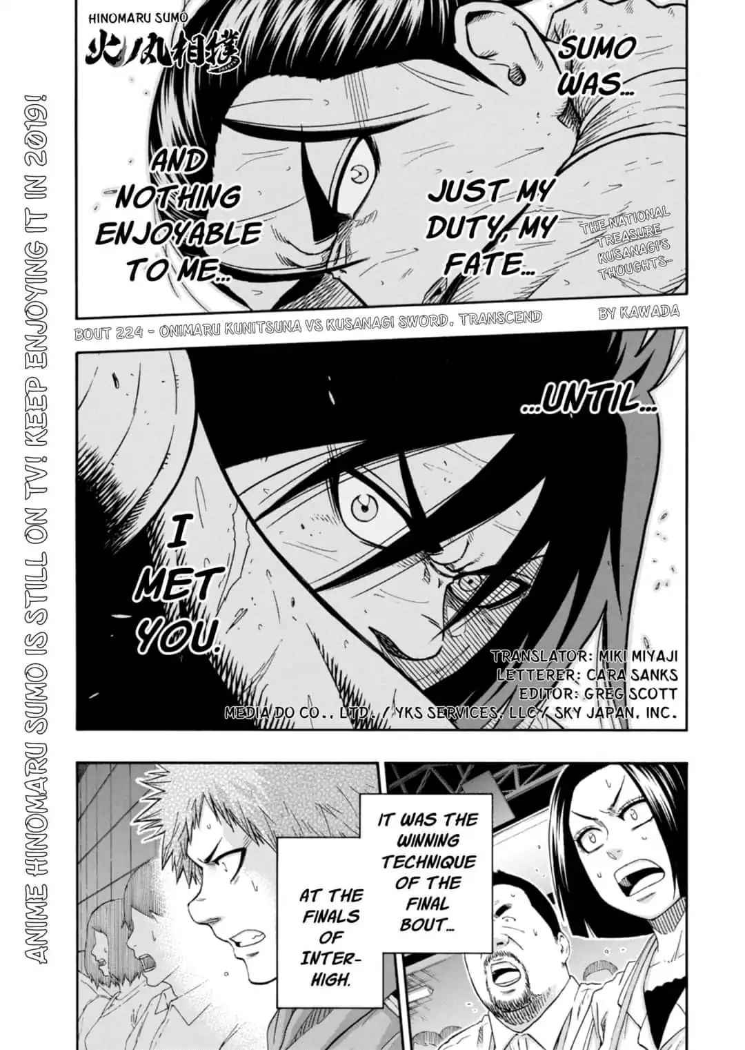 Hinomaru Sumo Chapter 224 Page 1