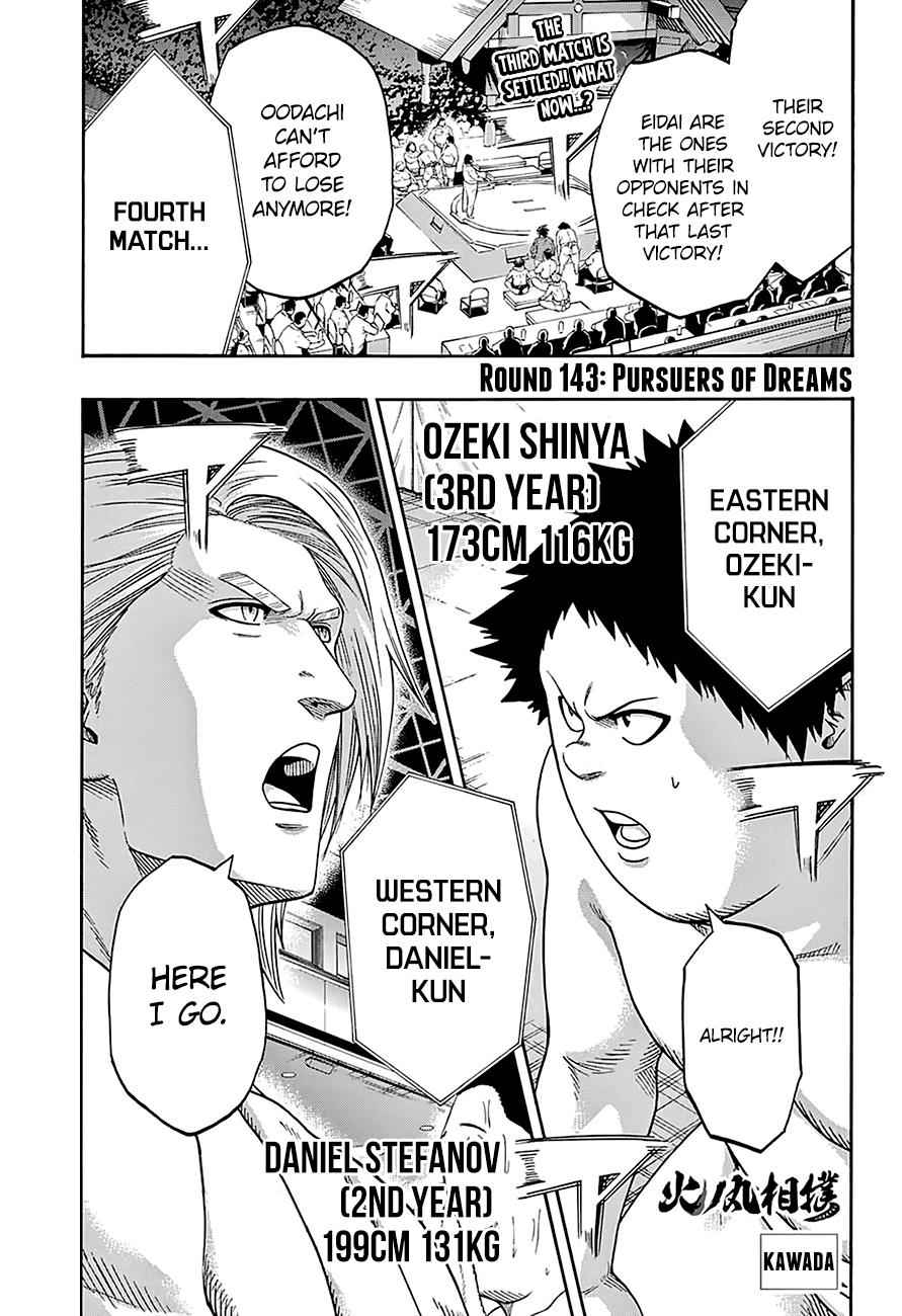 Hinomaru Sumo Chapter 143 Page 2