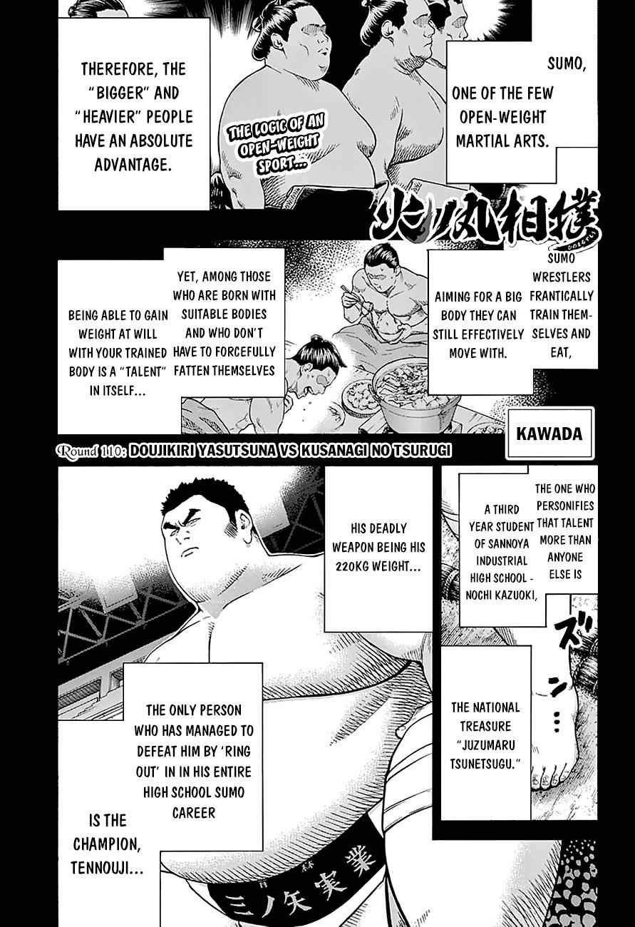 Hinomaru Sumo Chapter 110 Page 2