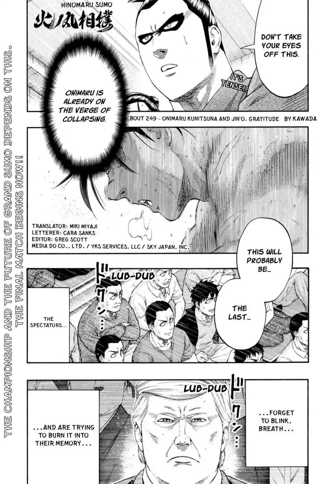 Hinomaru Sumo Chapter 249 Page 1