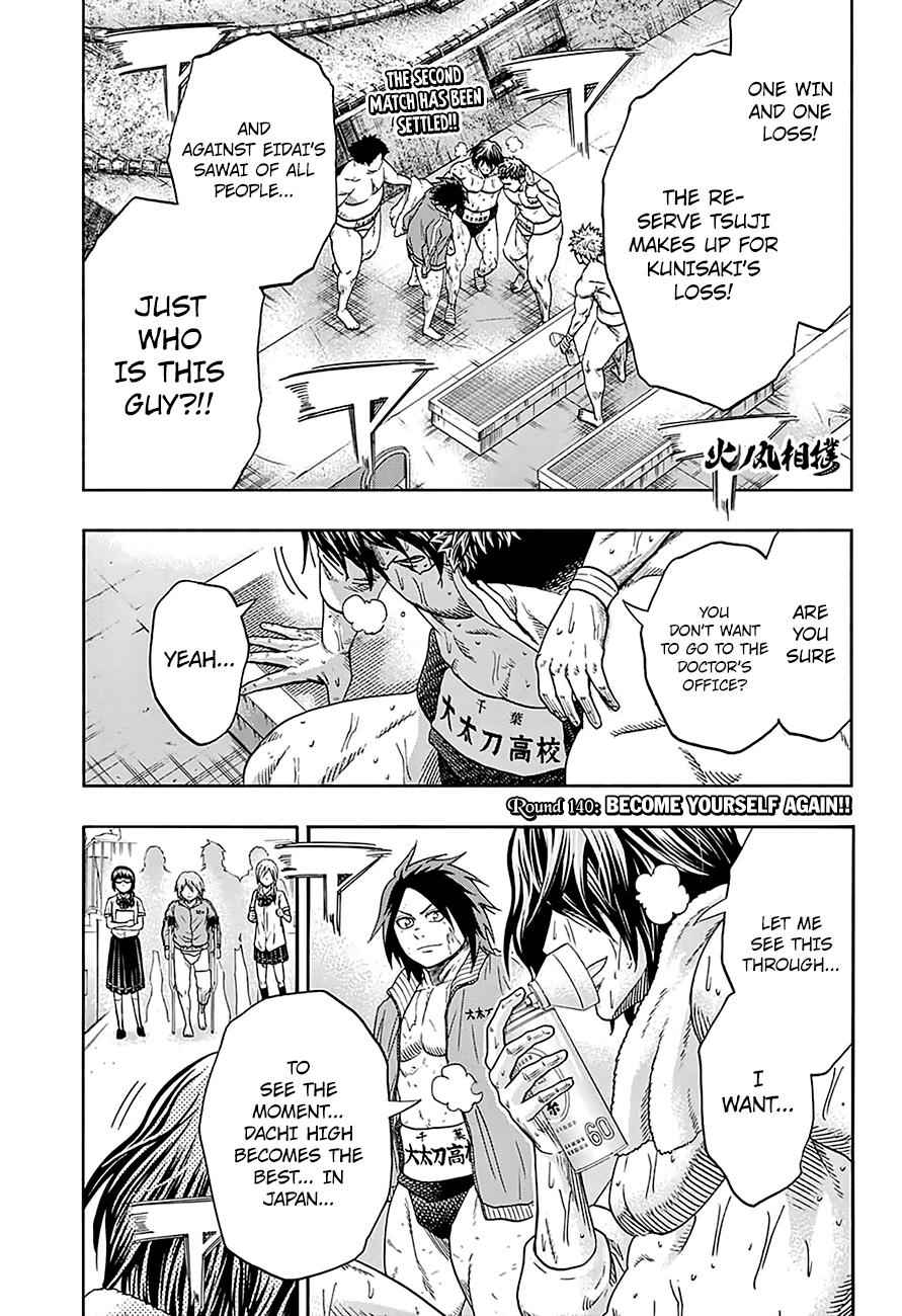 Hinomaru Sumo Chapter 140 Page 2