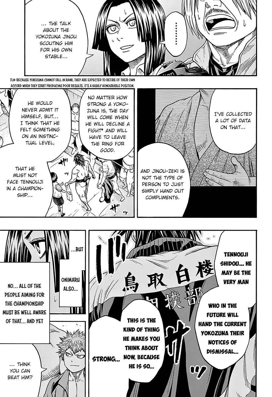 Hinomaru Sumo Chapter 92 Page 15